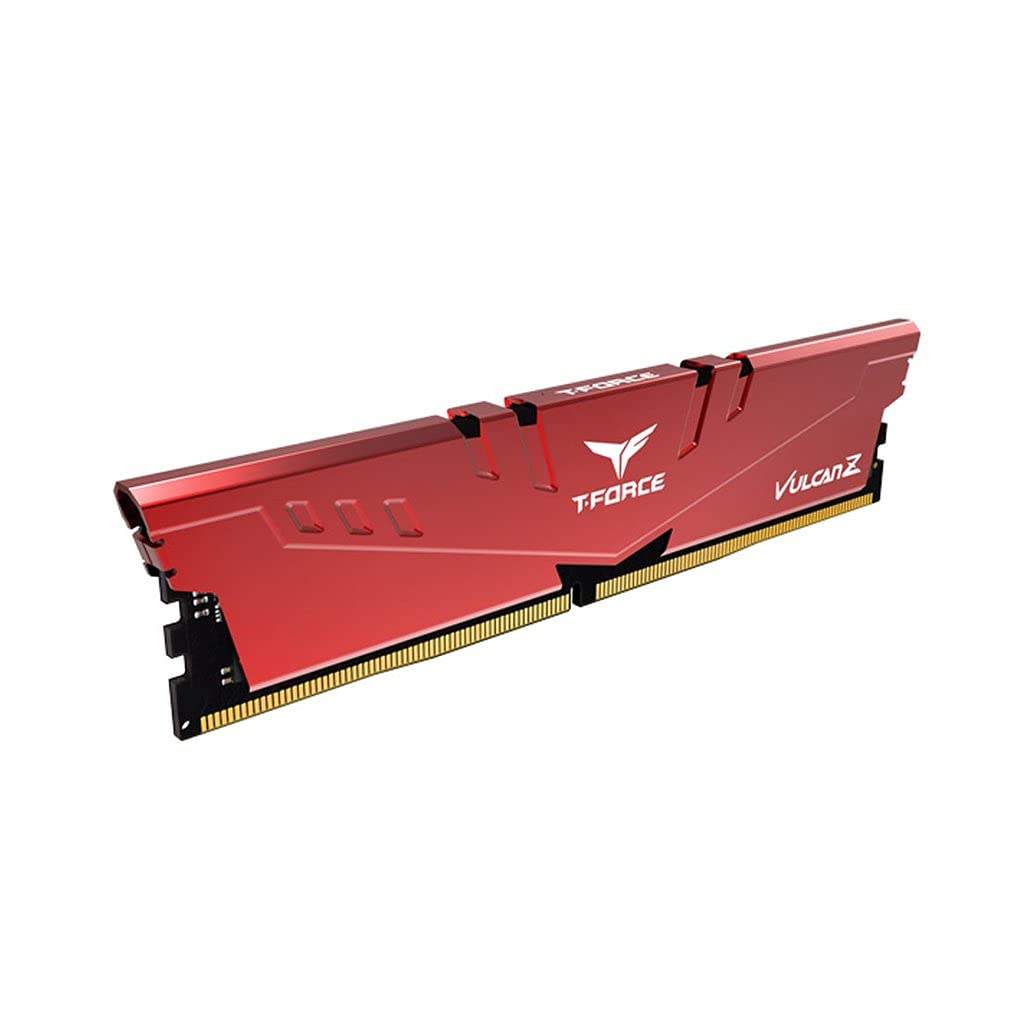 TeamGroup T-Force Vulcan Z DDR4 UDIMM Desktop Gaming Memory, Metal Heatsink, Supports XMP 2.0, Compatible with Intel/AMD CPU, High Performance, Low Latency RAM Module