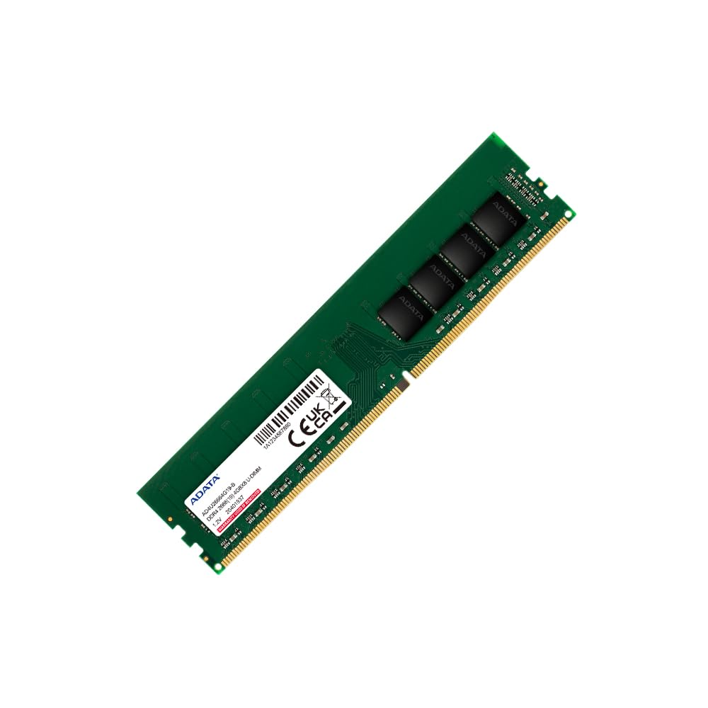 ADATA Premier (U-DIMM) DDR4 Desktop Memory, Single RAM Module, Supports Intel & AMD CPUs, XMP Profile Support, Fast Data Transfer, Enhanced Efficiency, Without Heat Sink