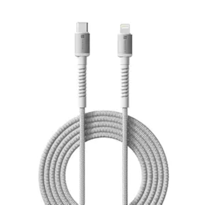 Portronics Konnect X Type C to 8-Pin 27W Fast Charging Cable, Premium TPE Material, Support to all Lightning Devices 1M Length