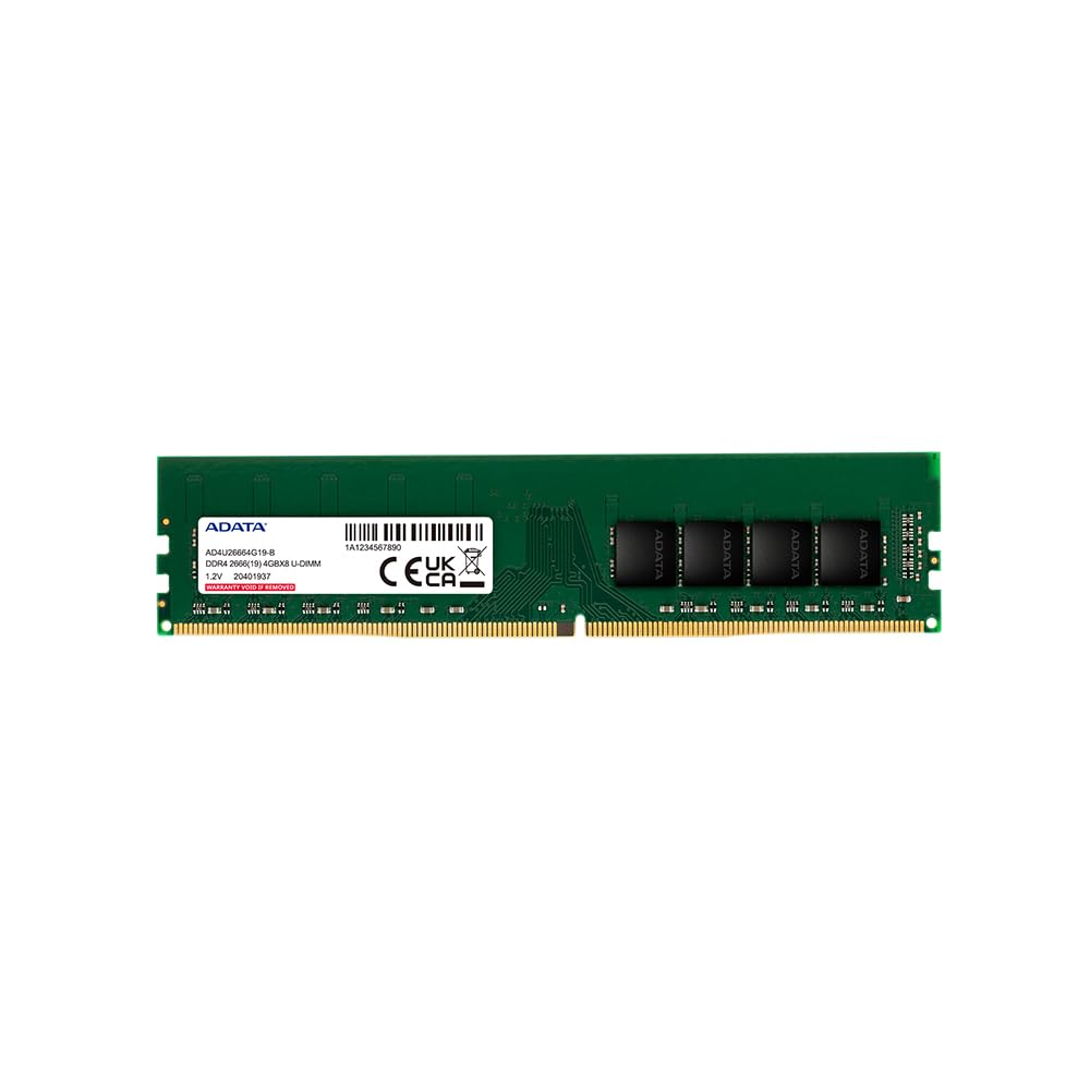 ADATA Premier (U-DIMM) DDR4 Desktop Memory, Single RAM Module, Supports Intel & AMD CPUs, XMP Profile Support, Fast Data Transfer, Enhanced Efficiency, Without Heat Sink