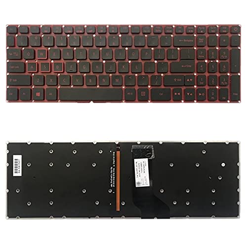 Laptop Keyboard Compatible for Acer Nitro 5 AN515 AN515-51 AN515-52 AN515-53 Series Laptop P/N: N17C1 N16C7 Series