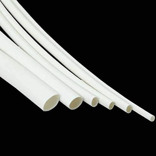 Heat Shrink Wrapping Tube 10mm Repair Mobile Phone Charger Cables, Head Set Wires, Electrical Cables (White)