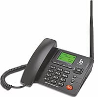 Beetel F2N+ GSM Fixed Wireless Phone Dual SIM Cordless Landline Phone (Black)