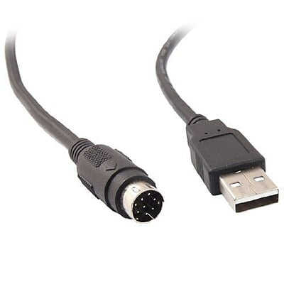 USB Type A Male to PS/2 Female Cable (Black)