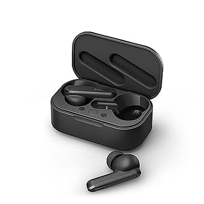 Philips Audio TWS TAT4506 Bluetooth Earbuds | Active Noise Cancellation, 24 Hr Playtime, IPX4, Touch Controls, Type-C Charging - Black