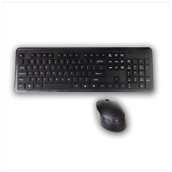 Wireless AD-516 2.4G Keyboard and Mouse Combo for PC Laptop Windows Mac (Black)