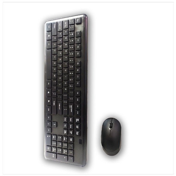 Wireless AD-516 2.4G Keyboard and Mouse Combo for PC Laptop Windows Mac (Black)