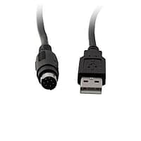 USB Type A Male to PS/2 Female Cable (Black)