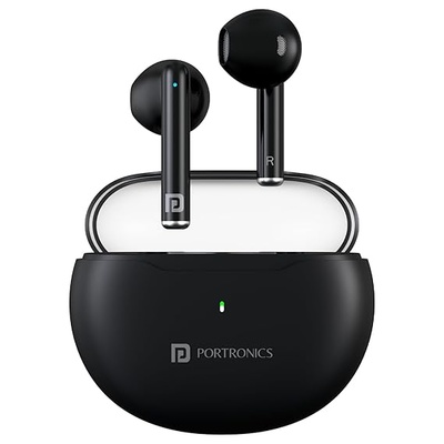 Portronics Twins S20 in Ear TWS Earbuds with 35 Hour Playtime, Touch Control, Low Latency, Game & Music Mode, 13mm Bass Dynamic Driver, IPX5 Water & Sweat Resistance, Type C Fast Charging