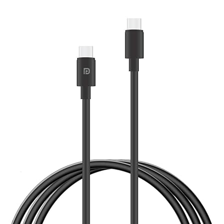 Portronics Usb Type-C To Type-C Cable For Smartphone (Black)