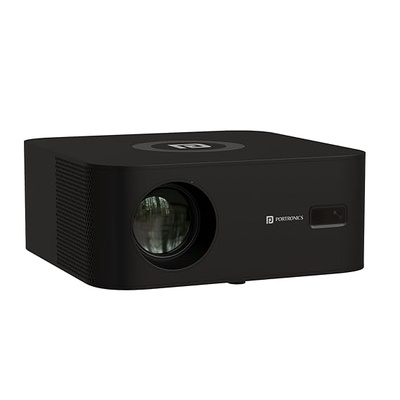 Portronics Beem 510 Smart Projector with 4K Support & 1080p FHD Native, Streaming Apps, 5300 Lumens, Auto Focus & Keystoning, Bluetooth, Wi-fi, 5W Speaker