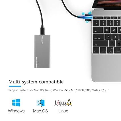 mSATA SSD Enclosure with USB 3.1, 10Gbps for Internal Solid State Drives