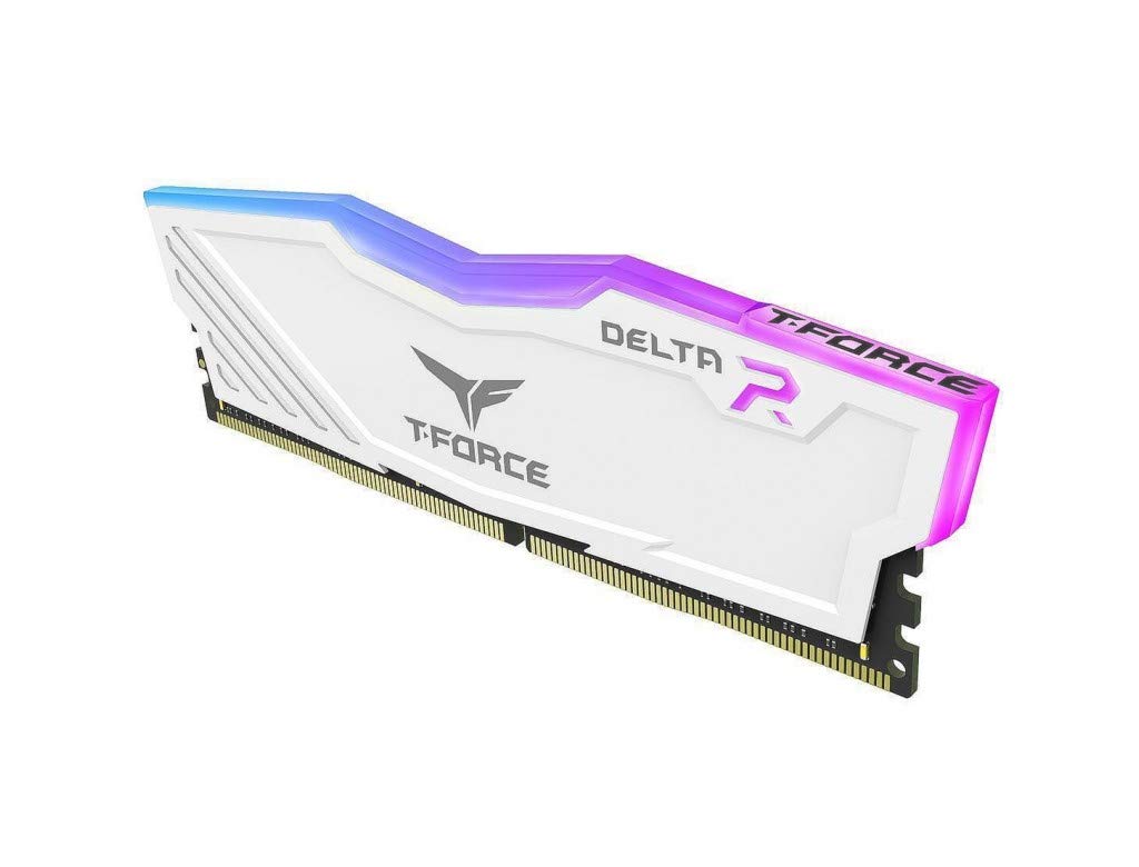 TeamGroup T-Force Delta RGB DDR4 Desktop Gaming Memory, Metal Heatsink, ARGB Motherboard Sync, XMP 2.0, for Intel/AMD CPU, High Performance Low Latency RAM Module