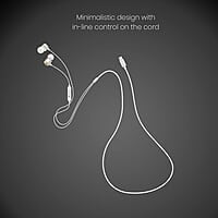 Portronics Conch 20 in Ear Wired Earphone with Type-C Jack, Powerful Audio, Built-in Microphone, Tangle Resistant Cable