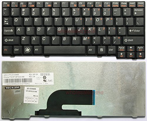 Laptop Keyboard Compatible for Lenovo S10-2 S10-2C S10-3C (Black)