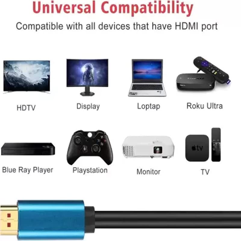 2.0V High Speed 4K HDMI Cable  Support 3D With Gold Plated Connector