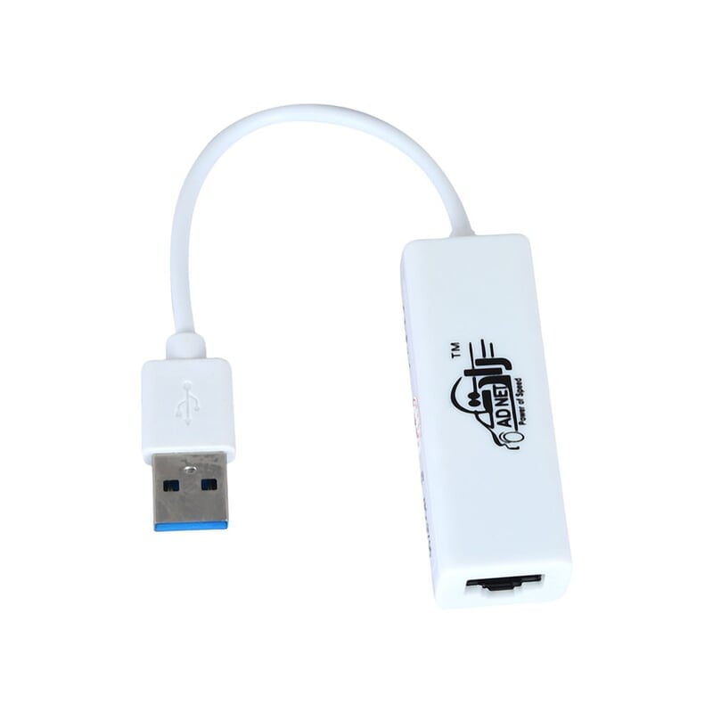 USB 2.0 to Ethernet Adapter, upto 10/100 Ethernet Network Internet LAN RJ45 Adapter Replacement for Desktop Laptop (White)