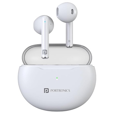 Portronics Twins S20 in Ear TWS Earbuds with 35 Hour Playtime, Touch Control, Low Latency, Game & Music Mode, 13mm Bass Dynamic Driver, IPX5 Water & Sweat Resistance, Type C Fast Charging