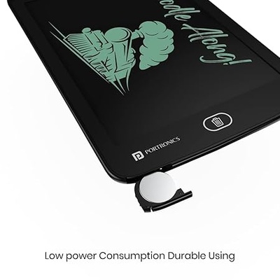 Portronics Ruffpad 8.5E Re-Writable LCD Writing Pad with Screen 21.5cm (8.5-inch) for Drawing, Playing, Handwriting Gifts for Kids & Adults Portronics Ruffpad 8.5E Re-Writable LCD Writing Pad with Screen 21.5cm (8.5-inch) for Drawing, Playing, Handwriting Gifts for Kids & Adults