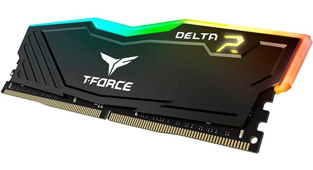 TeamGroup T-Force Delta RGB DDR4 Desktop Gaming Memory, Metal Heatsink, ARGB Motherboard Sync, XMP 2.0, for Intel/AMD CPU, High Performance Low Latency RAM Module