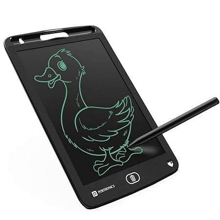 Portronics Ruffpad 8.5E Re-Writable LCD Writing Pad with Screen 21.5cm (8.5-inch) for Drawing, Playing, Handwriting Gifts for Kids & Adults Portronics Ruffpad 8.5E Re-Writable LCD Writing Pad with Screen 21.5cm (8.5-inch) for Drawing, Playing, Handwriting Gifts for Kids & Adults