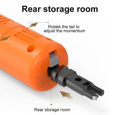 Punch Down Tool (HT-314B ) With 110 Modules , Multifunctional Wire stripper Cutter Tool ,Ethernet Punching Tool For CAT5E/6E Network Cables