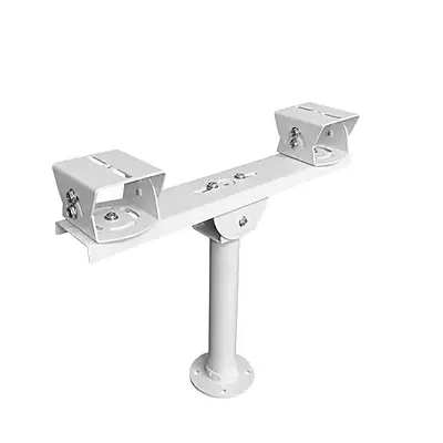 CCTV Camera Stand (Metal) 1 to 2 Horizontal Cross Bar Dual Camera Mount | Bracket for Double CCTV Surveillance Camera