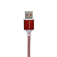 Champion 65W SuperVOOC Type-C Data Sync & Fast Charging Cable , Compatible with Samsung, Mi, Realme, Oppo, Vivo, OnePlus, Nothing Devices, Fishnet , 100cm (Red)