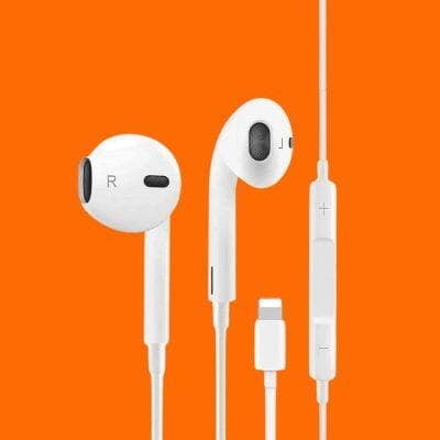 Champion Wired EarPods with Lightning Connector for Apple (White)