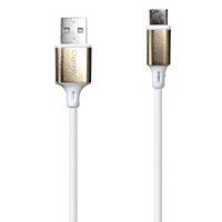 Champion USB to Type-C 3Amp Data Sync & Charging Cable PVC Metal 1M for all Smartphones, Tablets & other Type C devices (Silver)