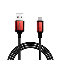 Champion USB to Type-C 3Amp Data Sync & Charging Cable PVC Metal 1M for all Smartphones, Tablets & other Type C devices (Silver)