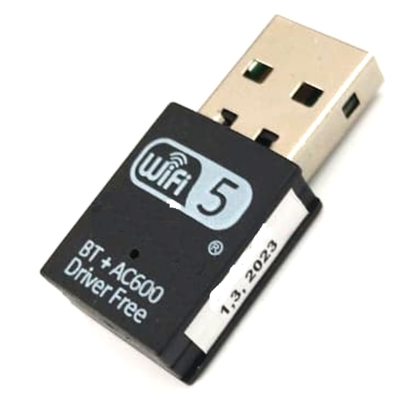 USB WIFI + Bluetooth 5.0 Adapter With Window 7/8/8.1/10/XP/Mac (AD-UW-0213 AC600)