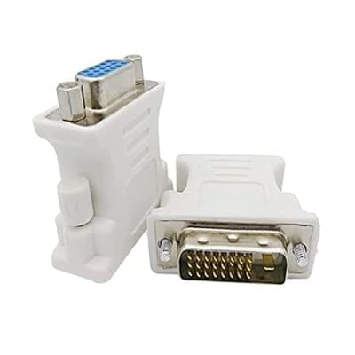 DVI to VGA Male to Female Video Converter Adapter Compatible with PC Laptop for Graphics Cards, Computer, HDTV, Monitor