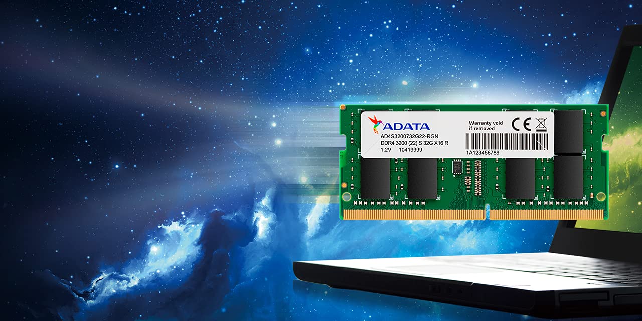 ADATA Premier (SO-DIMM) DDR4 Laptop Memory, Single RAM Module, Supports Intel & AMD CPUs, XMP Profile Support, Fast Data Transfer, Enhanced Efficiency, Without Heat Sink