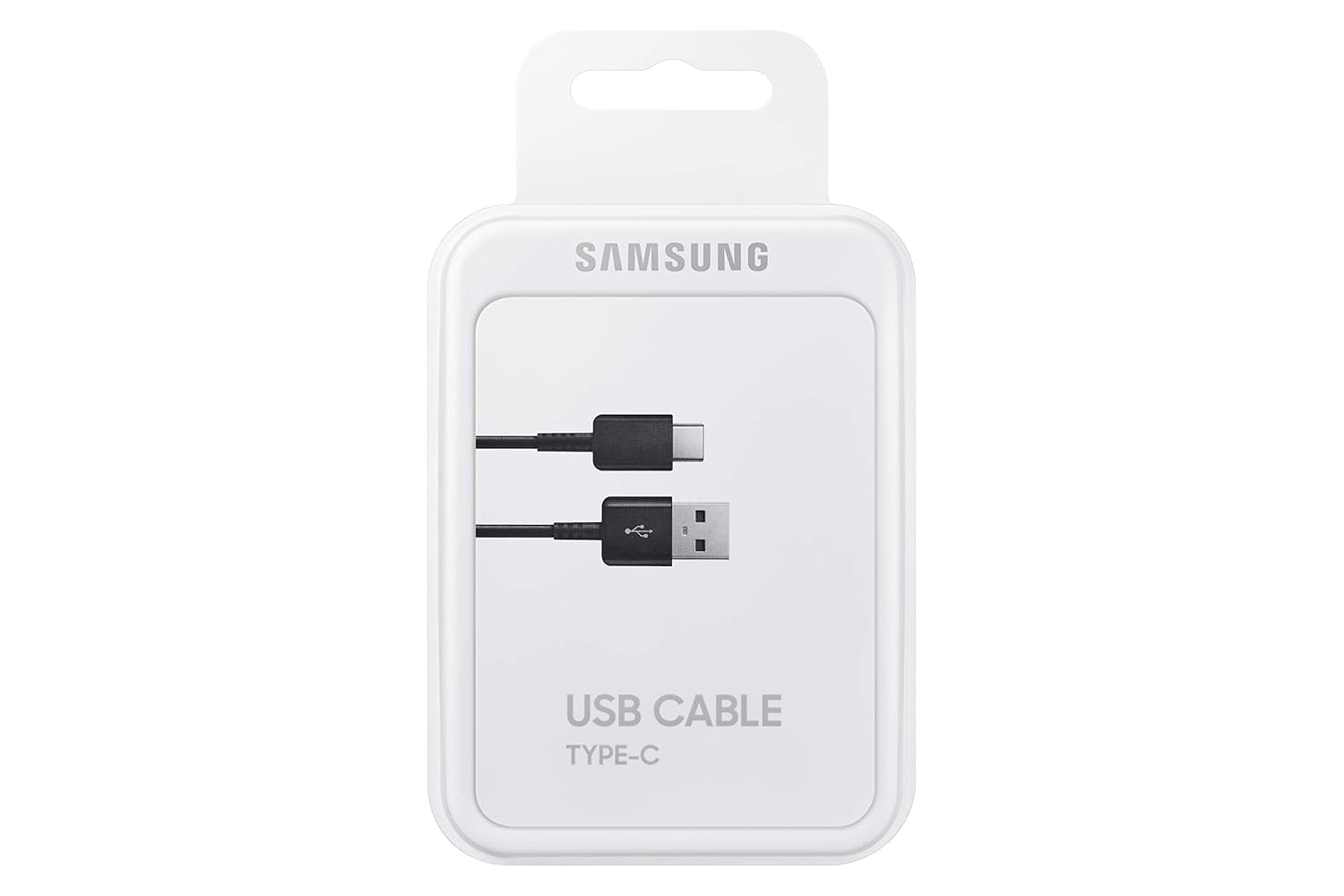 Samsung Original USB A to C Cable ,Compatible for Smartphone, Black (1.5m)