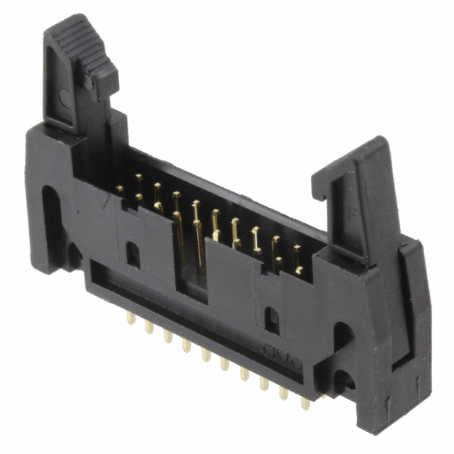 FRC Male Header Straight PCB Mount With Lock – 2.54mm Pitch