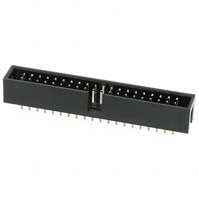 PCB Mounted Dual Row Straight Male Shrouded Box Header – Ideal for IDC Connector and PCB Applications