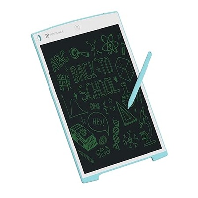 Portronics Ruffpad 12 LCD Writing Pad 30.48cm, Anti-Glare Screen, Smart Lock Switch, One-Tap Erase Button