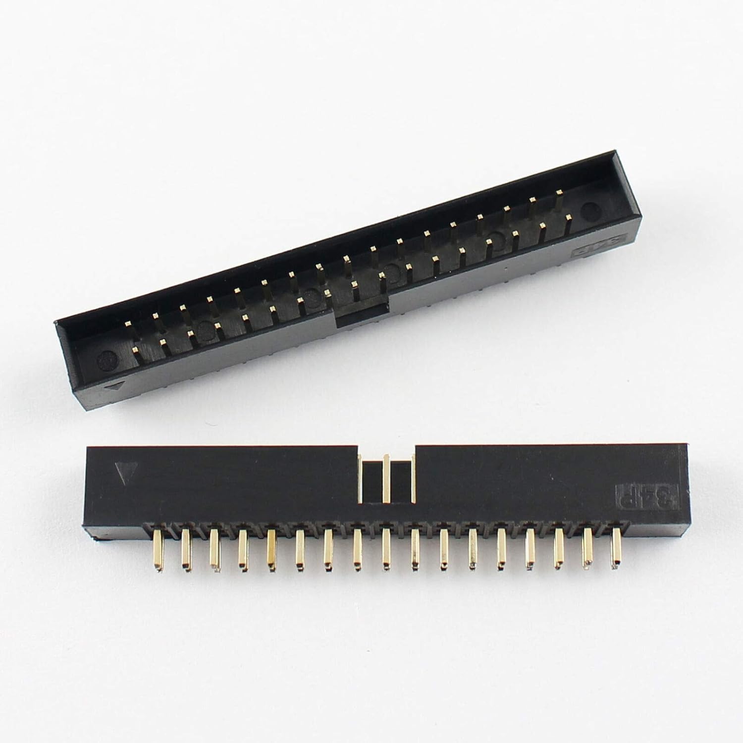 PCB Mounted Dual Row Straight Male Shrouded Box Header – Ideal for IDC Connector and PCB Applications