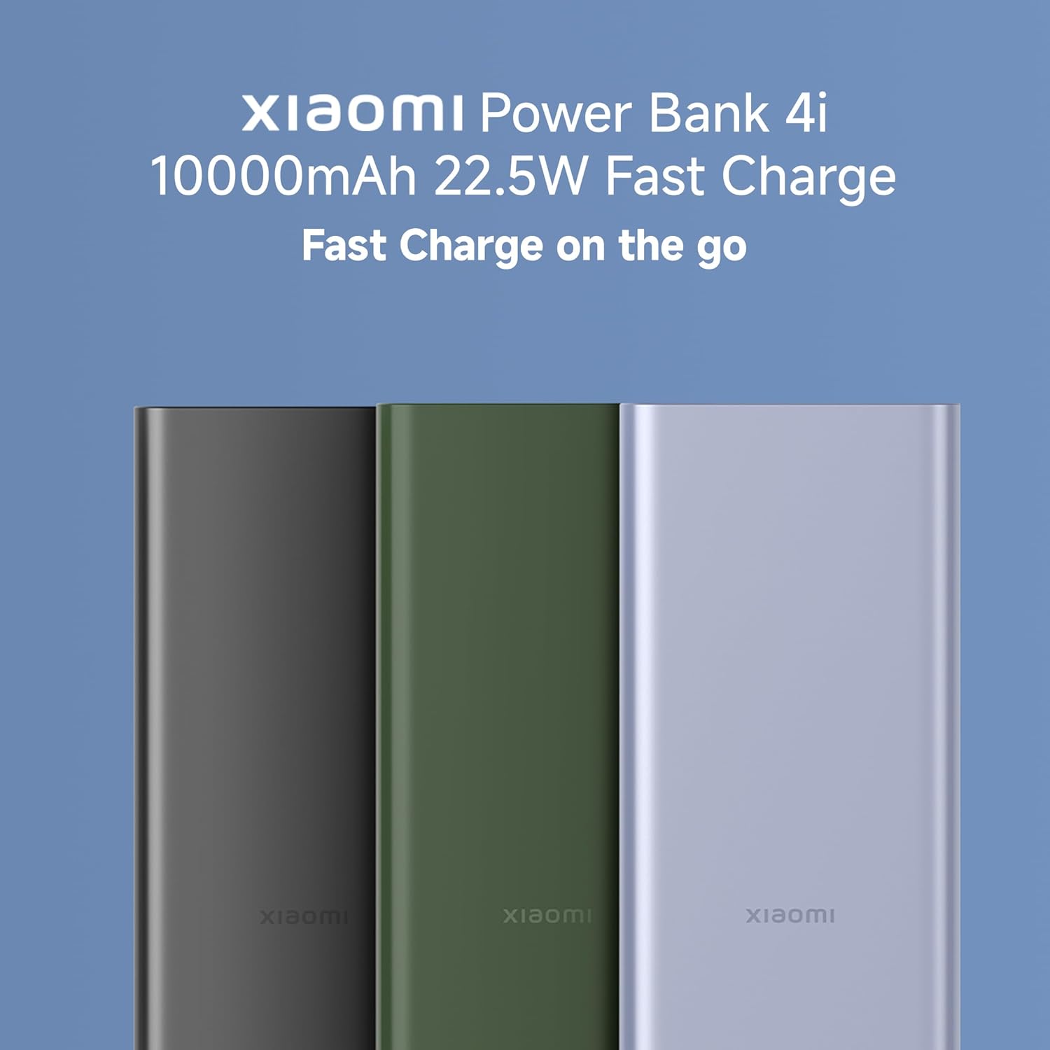 Xiaomi Power Bank 4i 10000mAh 22.5W Fast Charging PD | Power Delivery | QC 3.0|Type C Input & Output |Triple Output Ports|Supports Android and Apple, Tablets, Earbuds, Watches etc