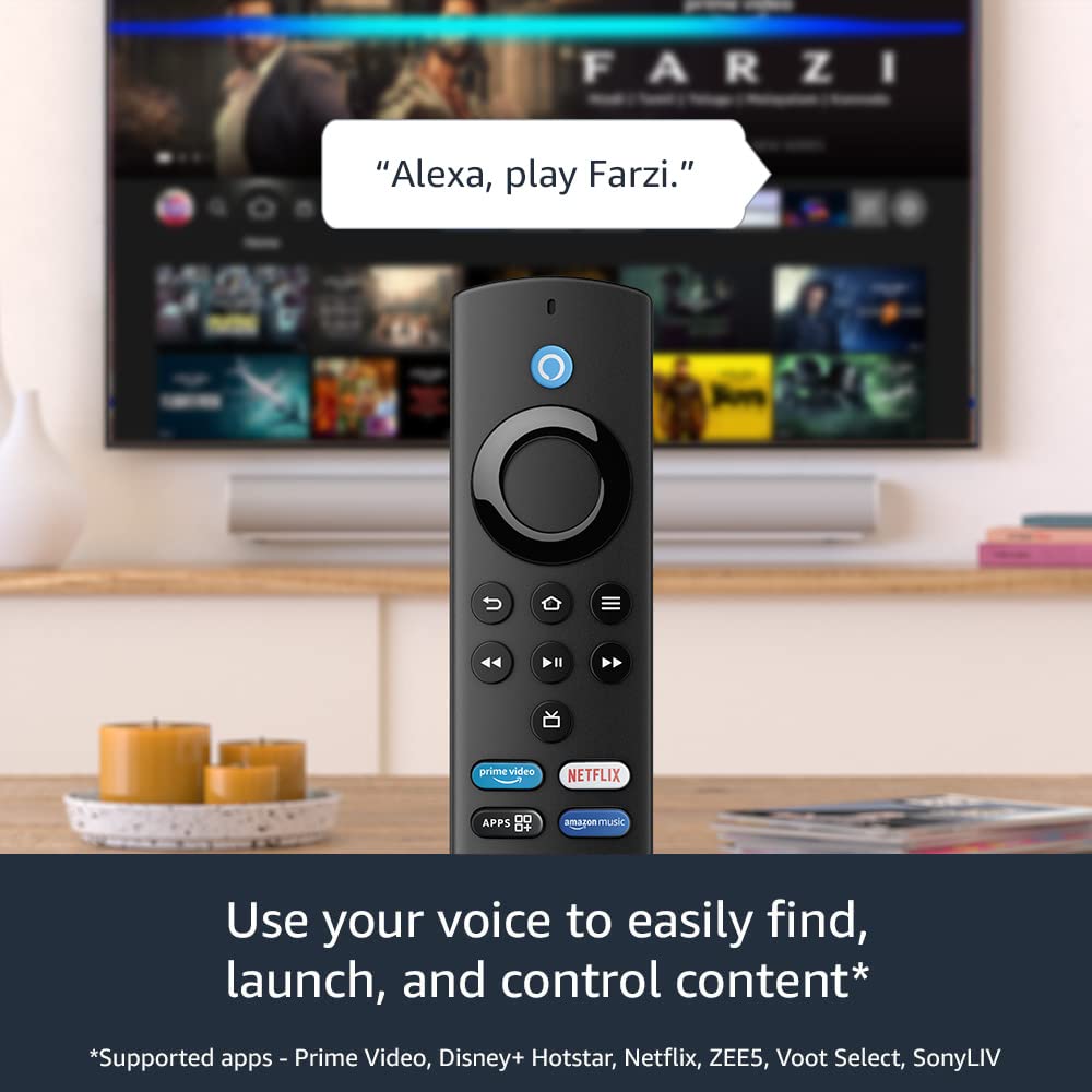 Amazon Fire TV Stick Lite with all-new Alexa Voice Remote Lite, HD streaming device, Bluetooth 5.0,HDMI audio passthrough of Dolby-encoded audio