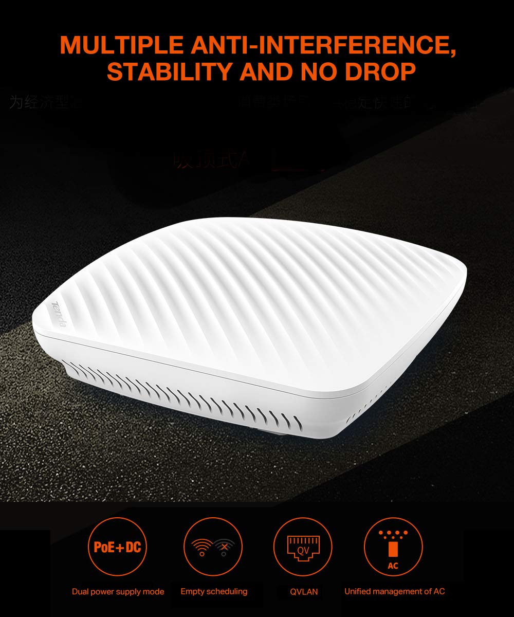 Tenda i9 Wireless 300Mbps Ceiling Mountable Access Point up to 25 Users Router