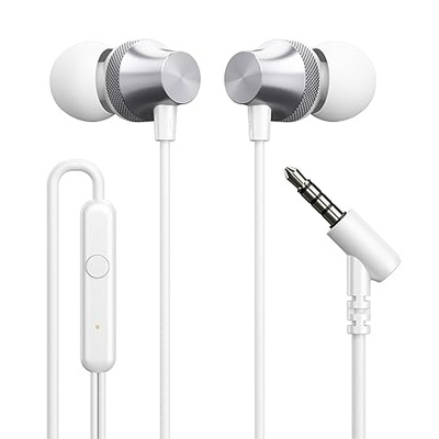 Portronics Conch Theta A in Ear 3.5mm Wired Earphones with In Line HD Mic, Powerful Audio, 14.2mm Dynamic Driver, Unique Earbuds Design, TPE Anti Tangle Wire