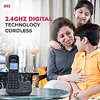 Beetel X92 Cordless Landline Phone (BLACK)