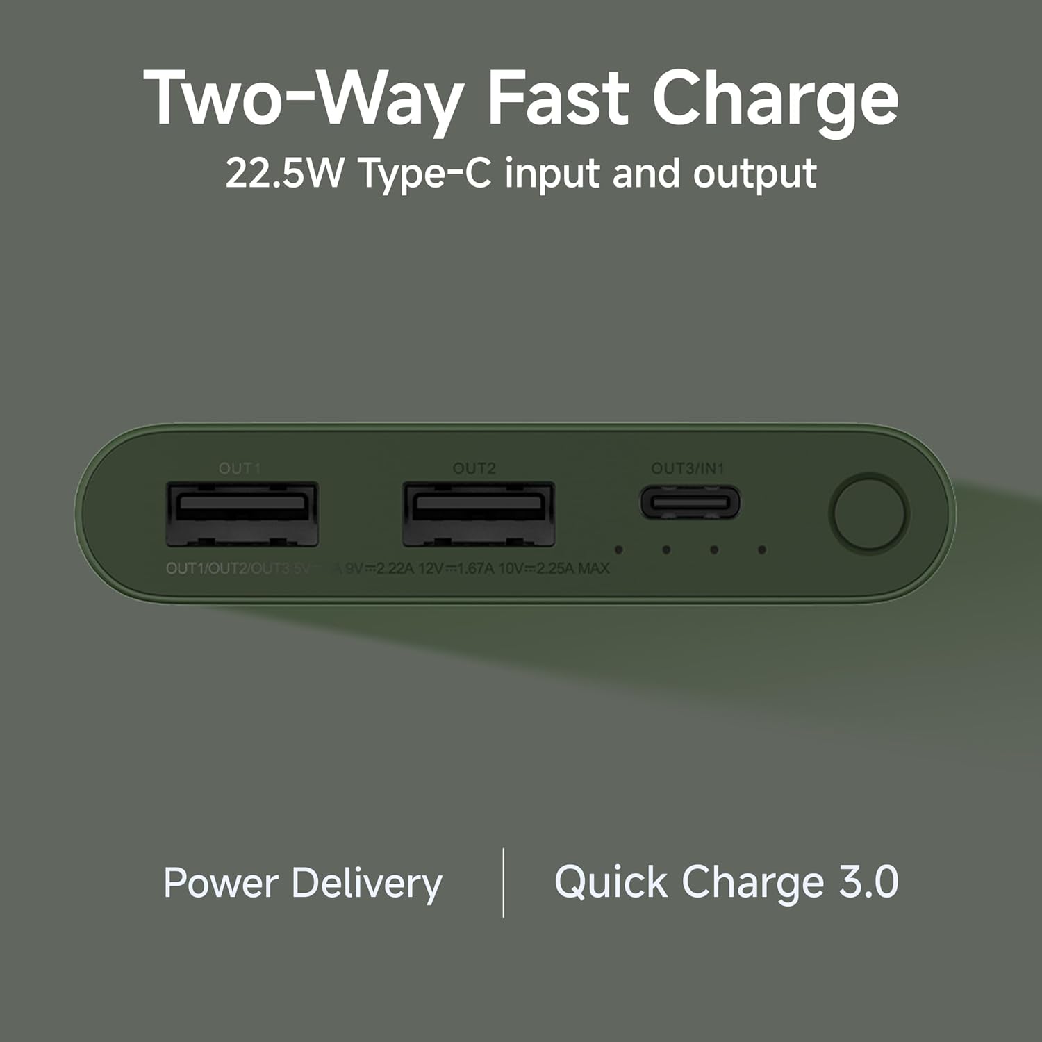 Xiaomi Power Bank 4i 10000mAh 22.5W Fast Charging PD | Power Delivery | QC 3.0|Type C Input & Output |Triple Output Ports|Supports Android and Apple, Tablets, Earbuds, Watches etc