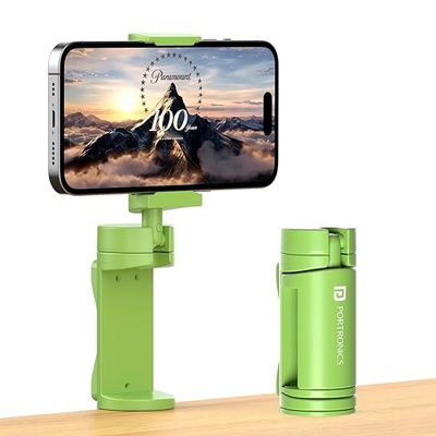 Portronics Mobot Clip 360° Deg Mobile Phone Holder with Adjustable Viewing,Smartphones(Green)