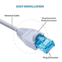 RJ45 Connector Strain Relief Boots Cable Cap (Pack Of 50Pcs)