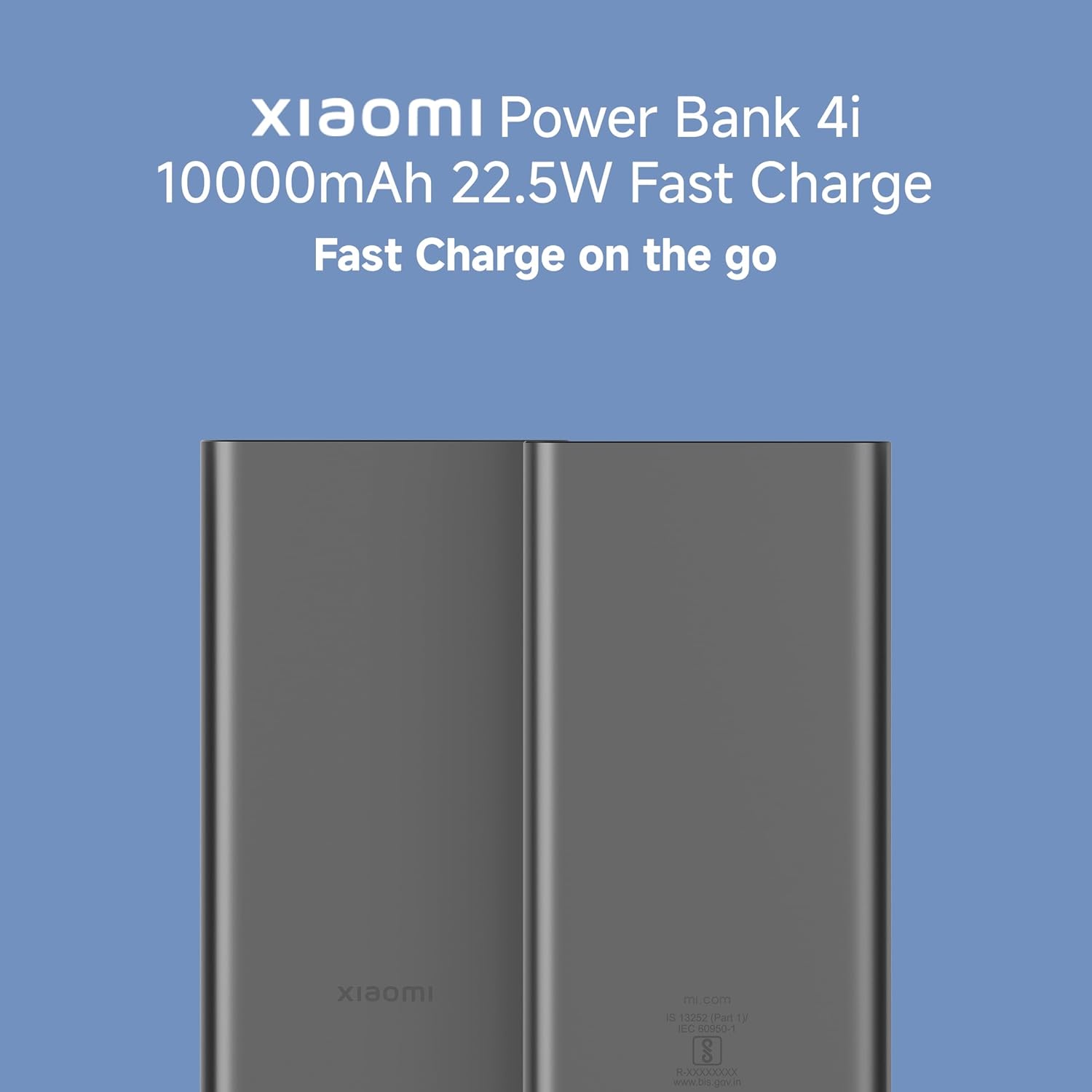 Xiaomi Power Bank 4i 10000mAh 22.5W Fast Charging PD | Power Delivery | QC 3.0|Type C Input & Output |Triple Output Ports|Supports Android and Apple, Tablets, Earbuds, Watches etc