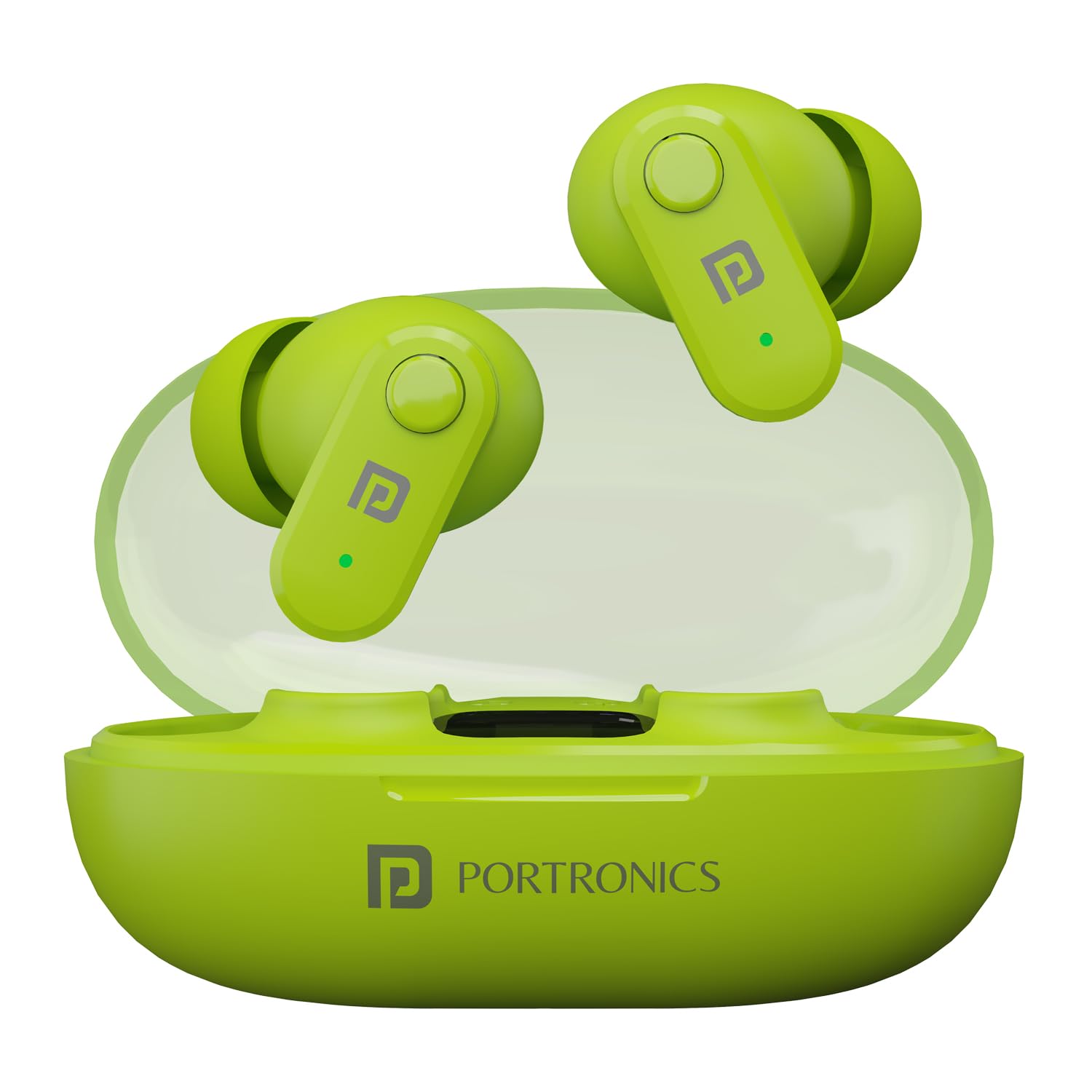 Portronics Harmonics Twins S16 in Ear Wireless TWS Earbuds with 24 Hrs Playtime, Clear Calls, Game & Music Mode, Low Latency, Bluetooth 5.3v, LED Display, Type C Fast Charging