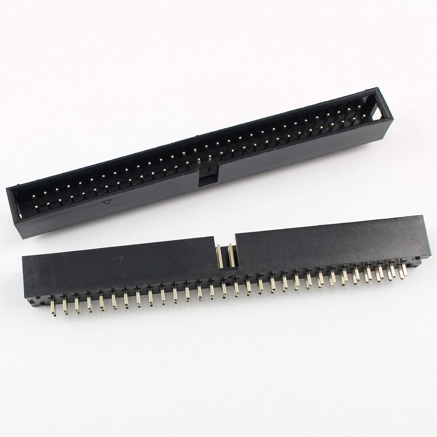 PCB Mounted Dual Row Straight Male Shrouded Box Header – Ideal for IDC Connector and PCB Applications